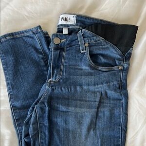 Paige Maternity Verdugo cropped Women's Blue Jeans